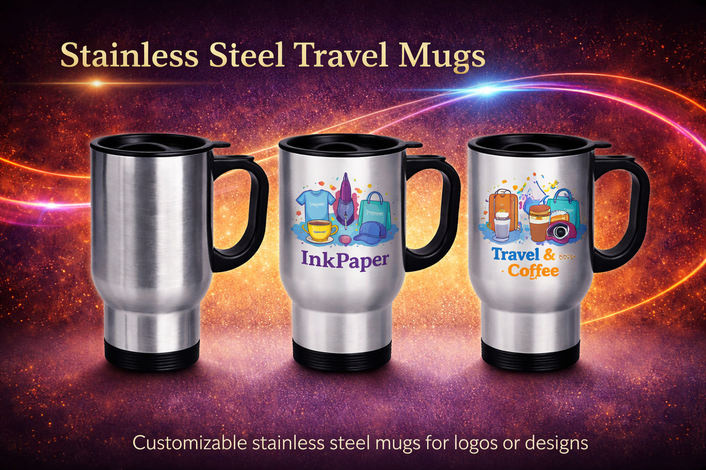 450 ML Stainless Steel Travel Mug - Silver