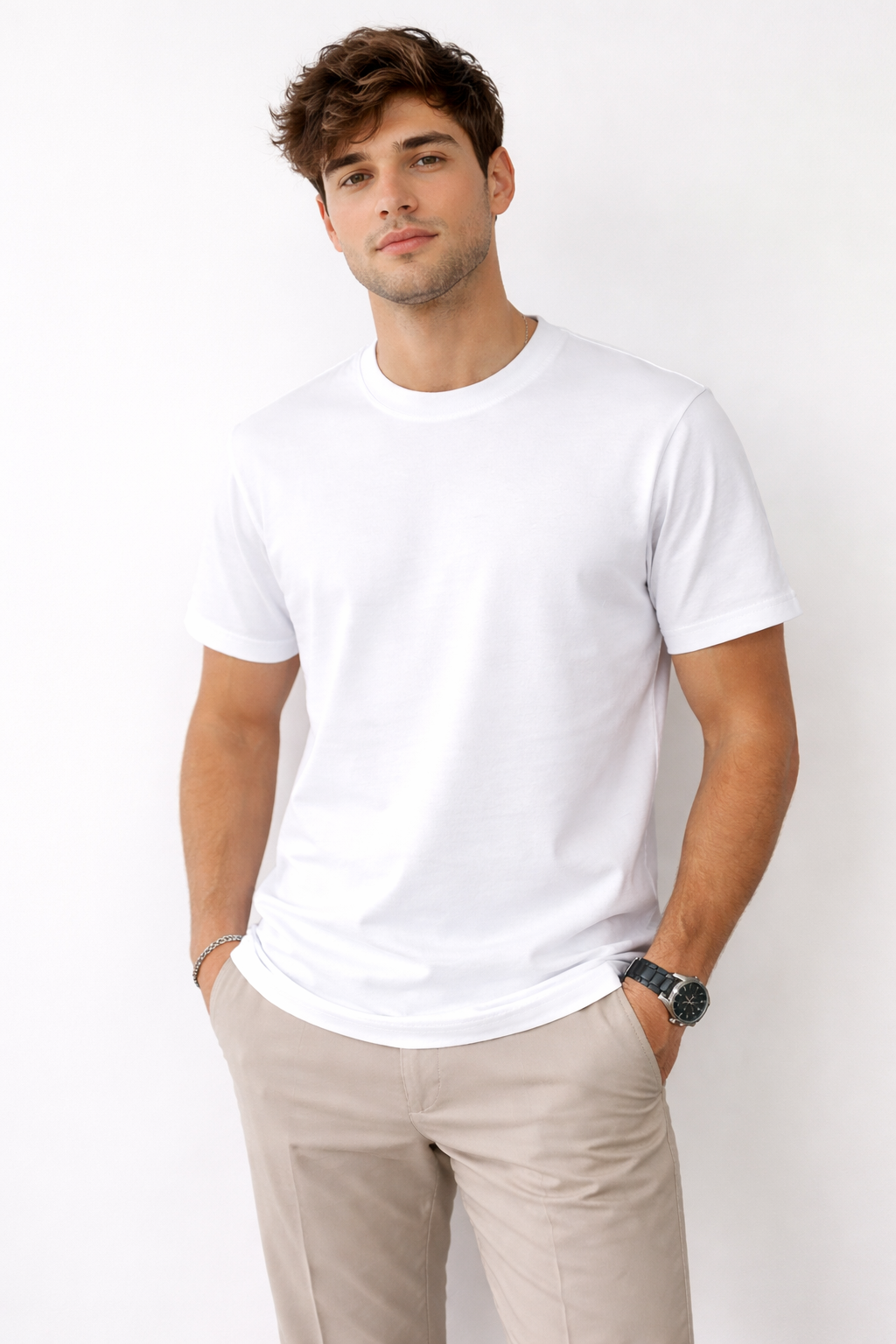 تي شيرت بأكمام قصيرة - قصة عادية