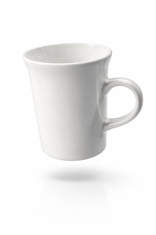 Ceramic Mug with Slanted Tip