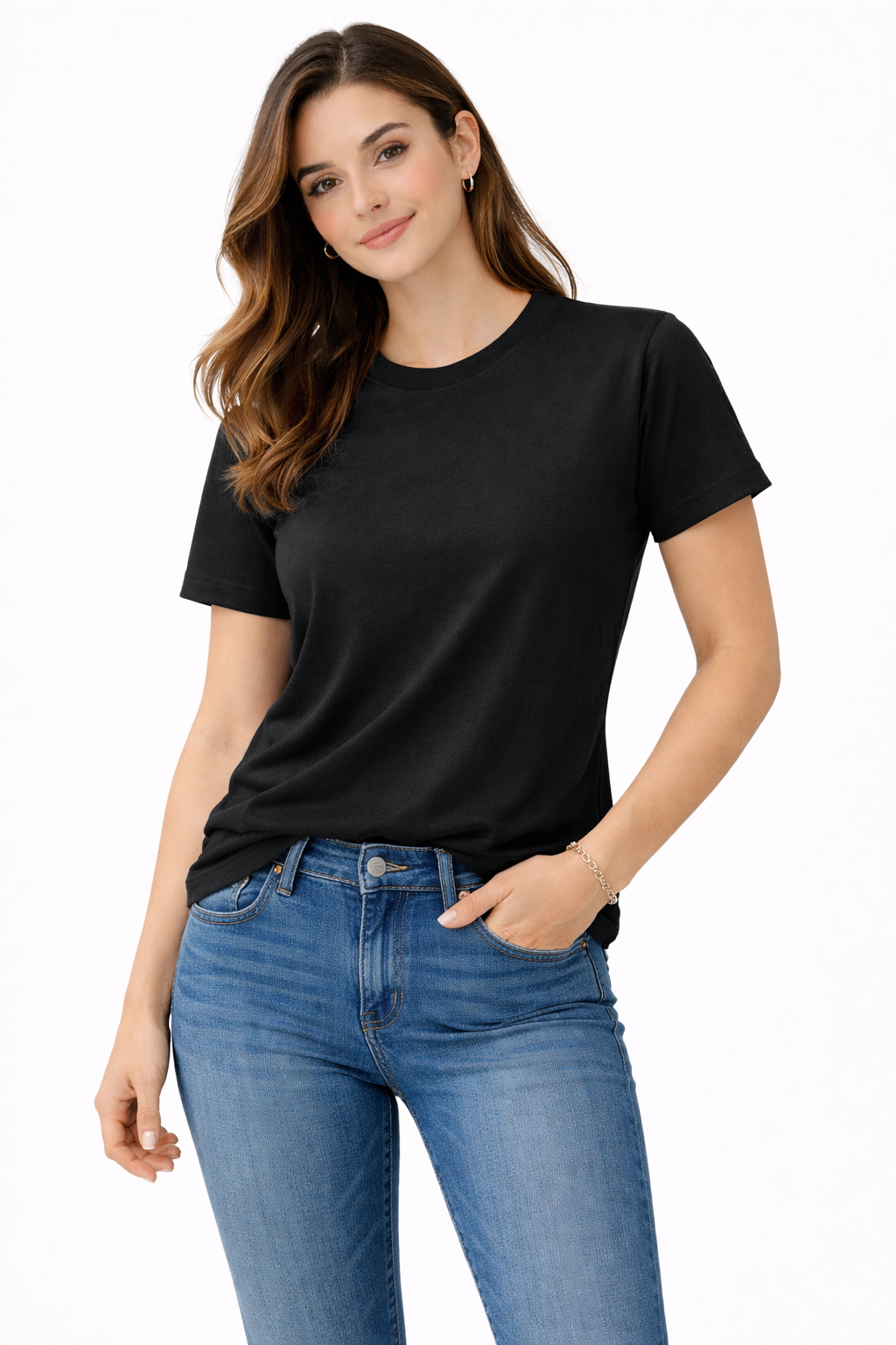 تي شيرت بأكمام قصيرة - قصة عادية