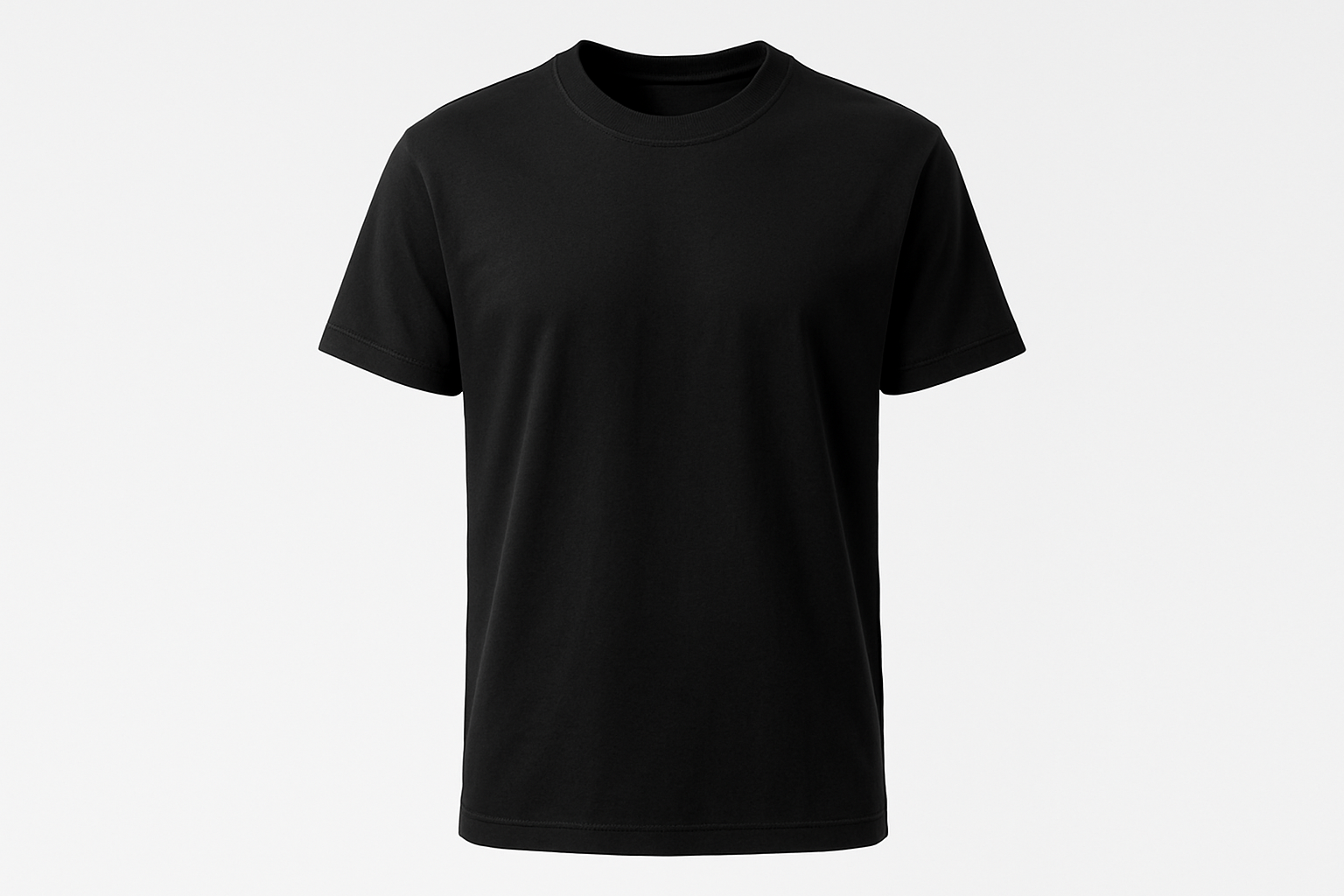 short sleeve black t-shirt for men