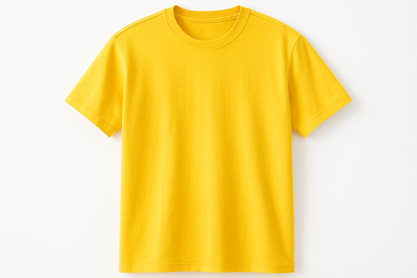 short sleeve yellow t shirt for men