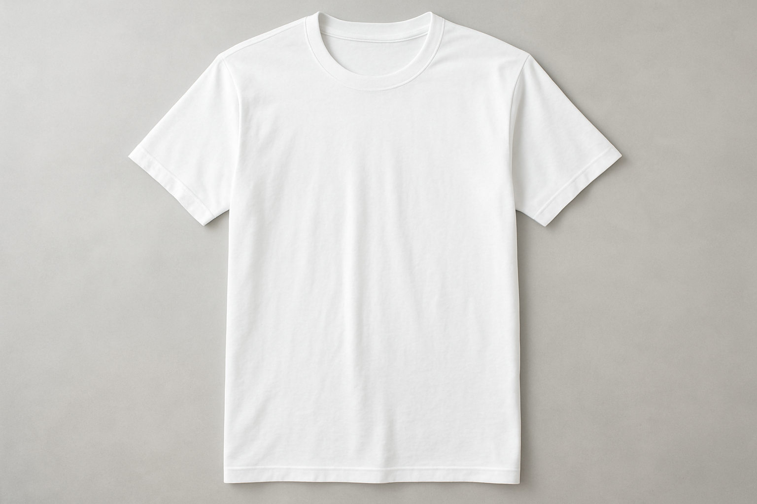White blank shortsleeve T shirt for men