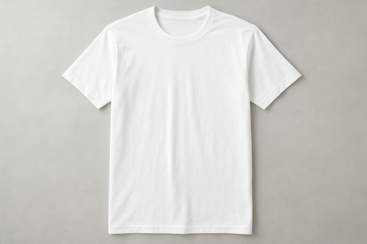 White blank shortsleeve T shirt for men
